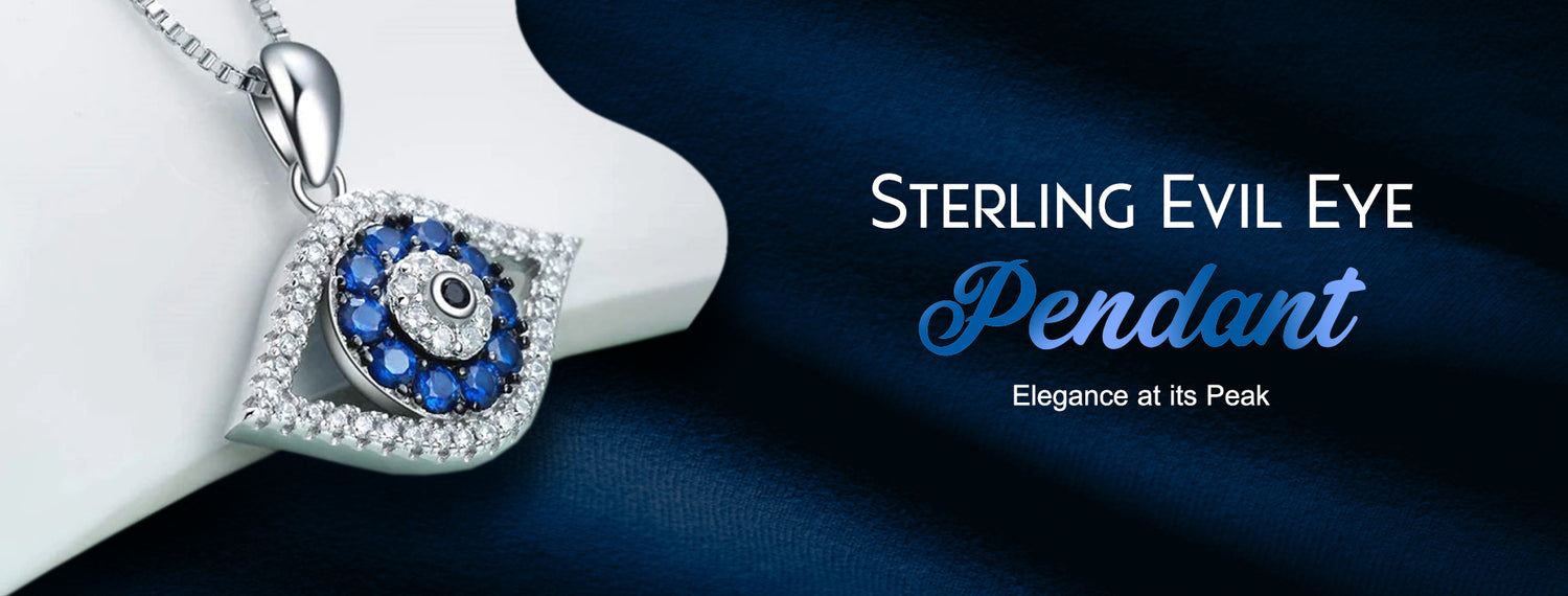 Zaverix Sterling Evil Eye Pendant Image