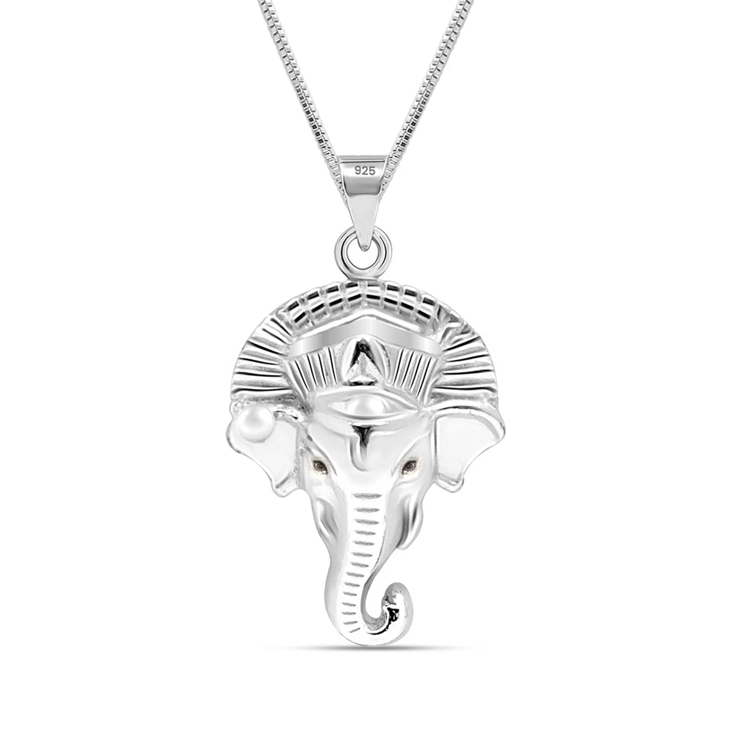 Silver Lord Ganesh Pendant with Chain