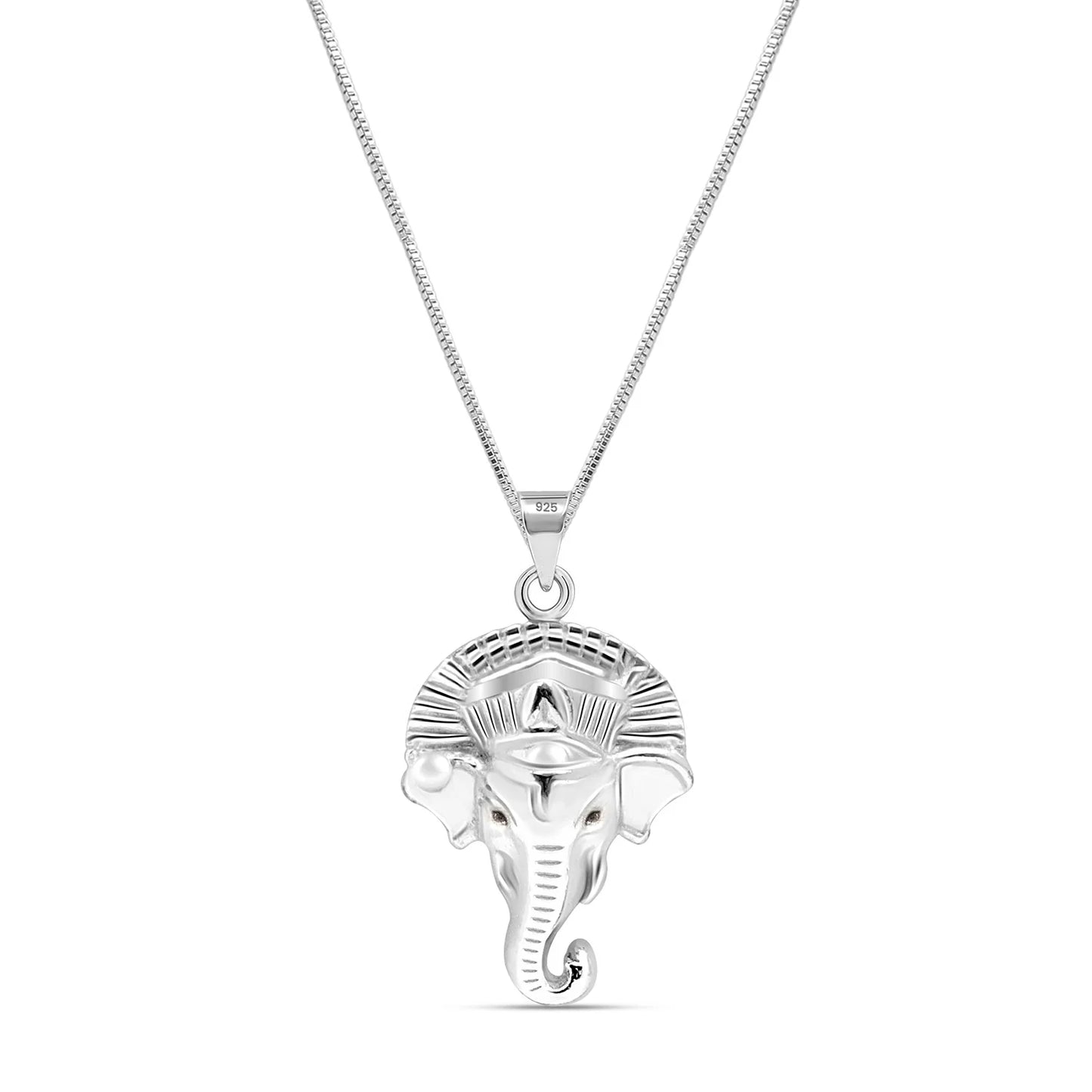 Silver Lord Ganesh Pendant with Chain