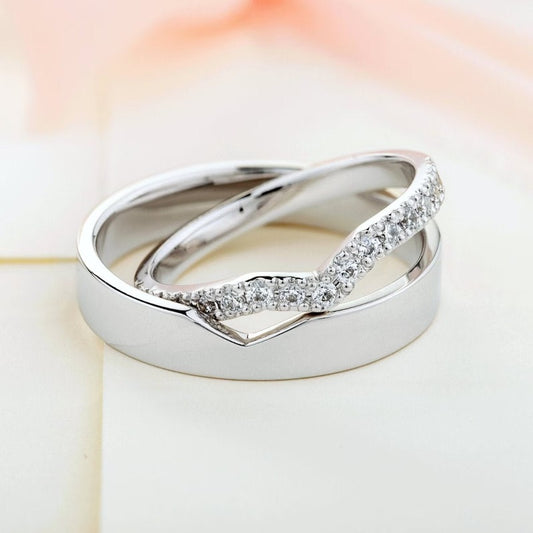 Beautiful Silver Bands for Couple