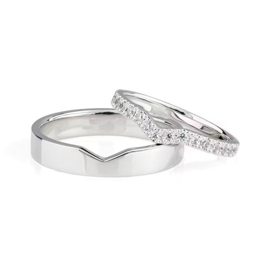 Beautiful Silver Bands for Couple