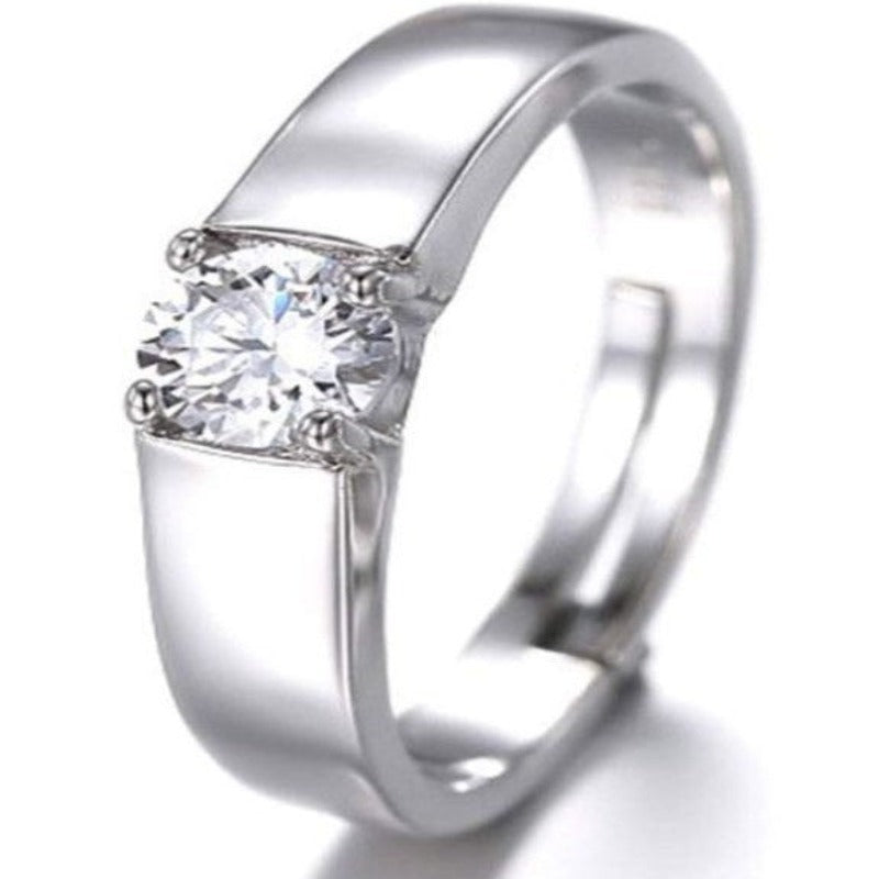 Silver LOVE Couple Rings