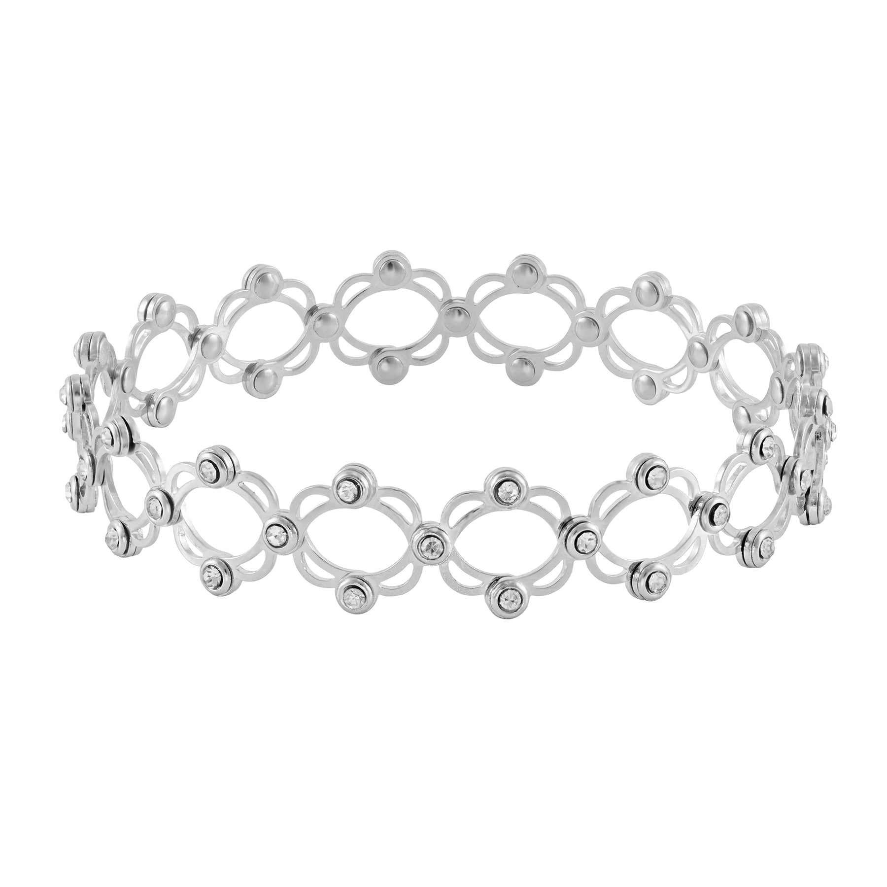 Silver Flexible Bracelet Ring - Main Image