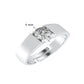 0.75 Carat Silver Ring For Men & Boys Birthday gift for him - Adjustable