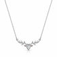 Silver Deer Antler Stone Necklace