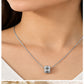 Silver Cylinder Pendant Necklace