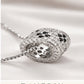 Silver Cylinder Pendant Necklace