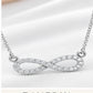 Silver Infinity Necklace with Chain