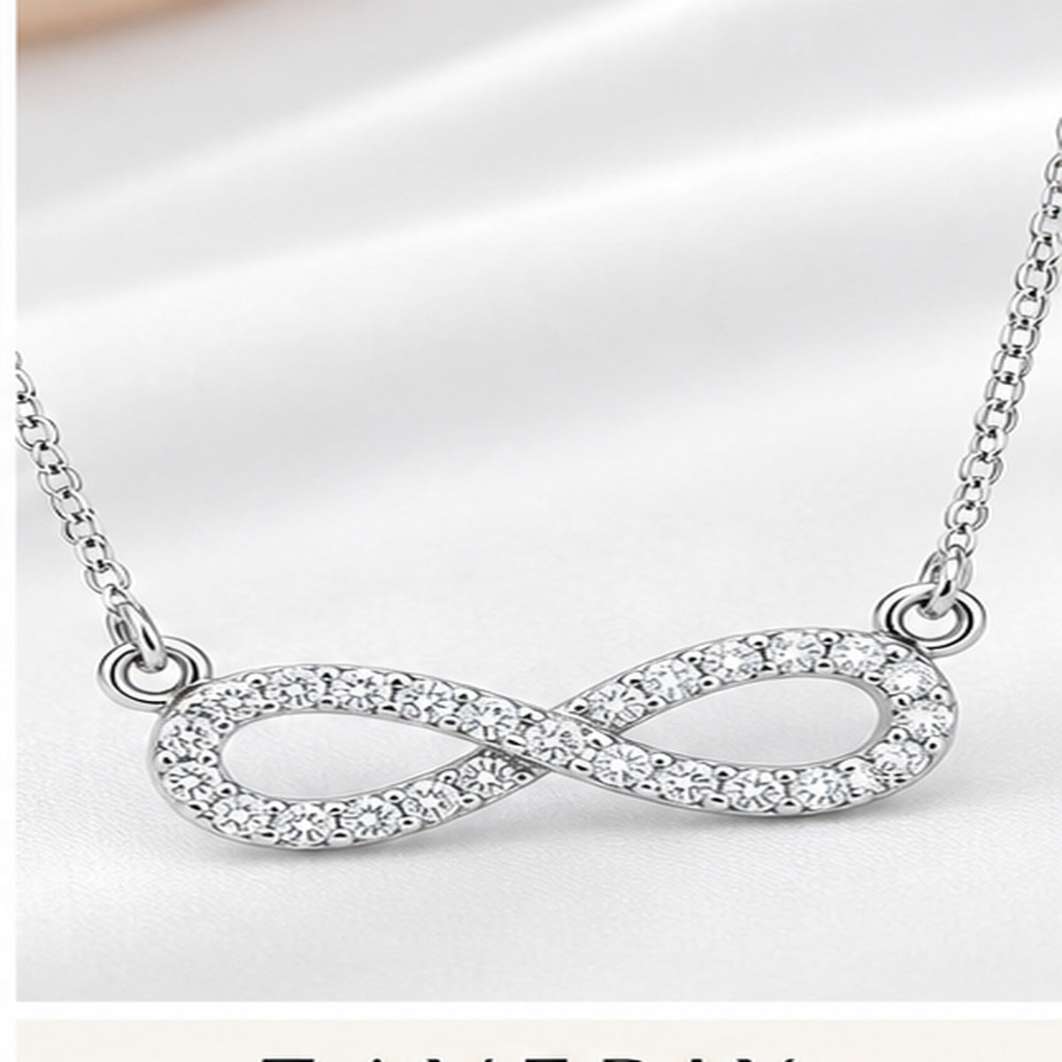 Silver Infinity Necklace with Chain