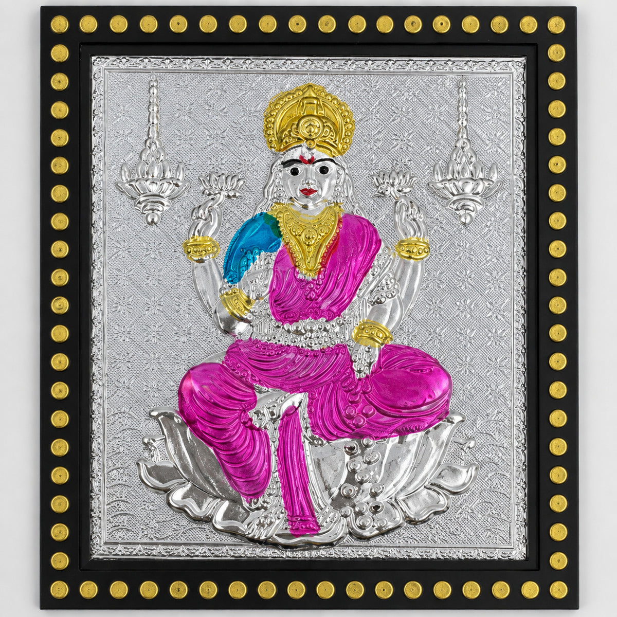 Zaverix Lakshmi 999 Silver Devotional Photo Frame