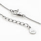 Silver Cylinder Pendant Necklace