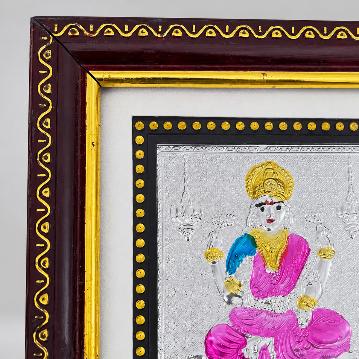 Zaverix Lakshmi 999 Silver Devotional Photo Frame
