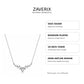 Silver Deer Antler Stone Necklace