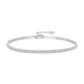 Cubic Zirconia Classic Silver Tennis Bracelet For Women's Gift