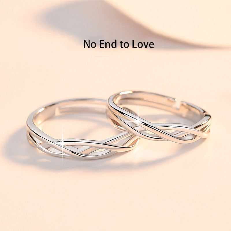 TBK 18K Platinum Plated Valentines Wedding Diamond Couple Ring | Shopee  Philippines