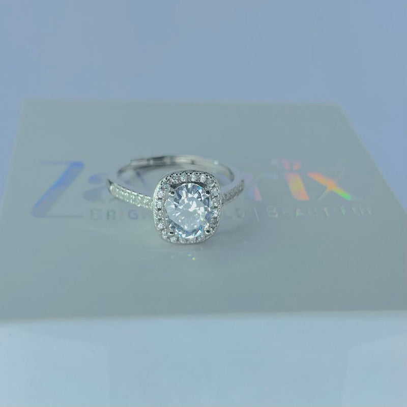 Silver Classic Solitaire Ring