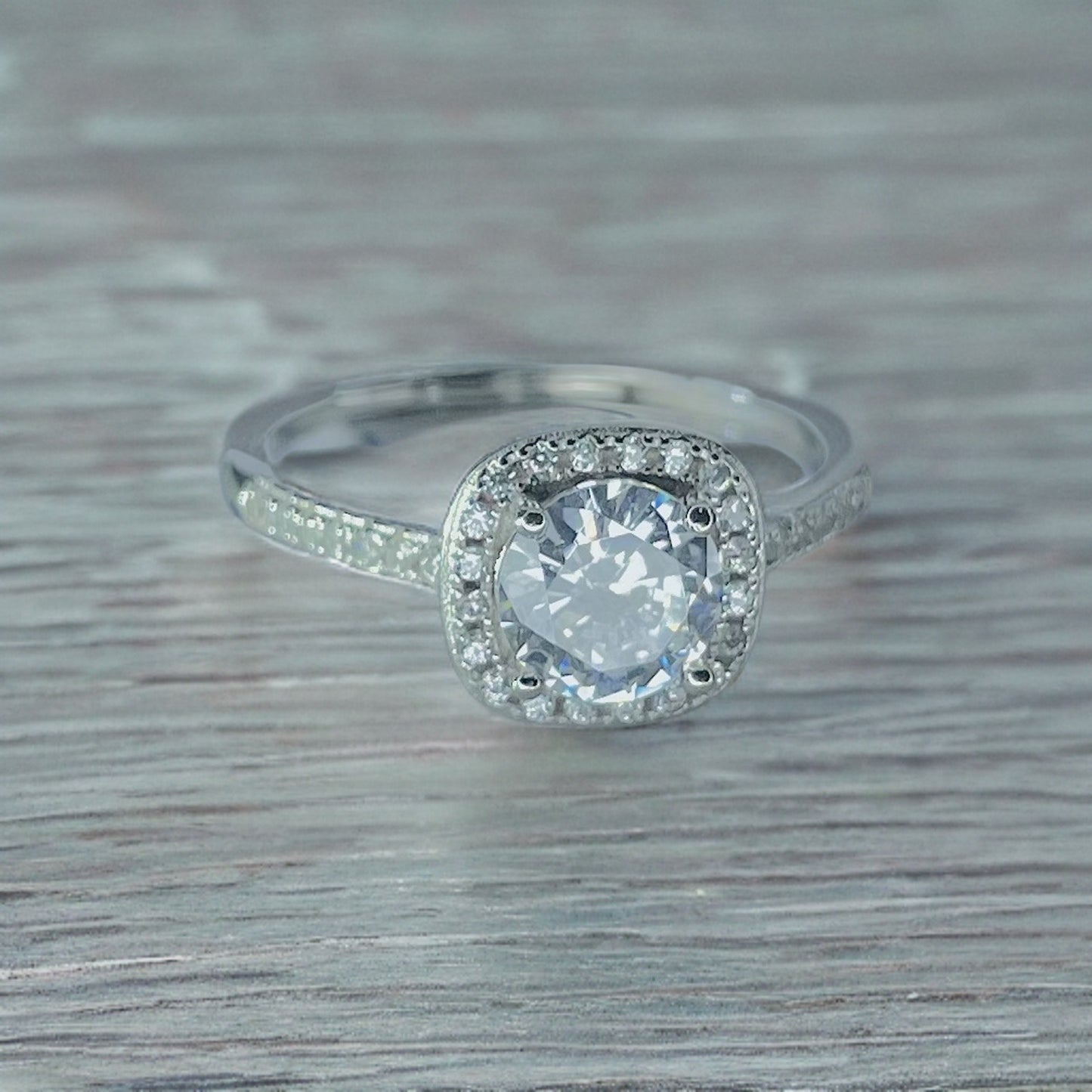 Silver Classic Solitaire Ring