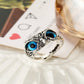 Owl Silver Ring - Adjustable (Unisex)