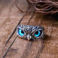 Owl Silver Ring - Adjustable (Unisex)