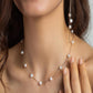 Real Pearl Silver Chain Necklace