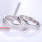 Silver Heartbeat Couple Rings