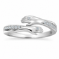 Couple Silver Hugging Hand Promise Ring