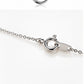 Silver Celestial Moon & Star Natural Stone Pendant with Chain