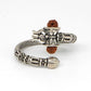 Shiv OM Rudraksha Silver Ring - Adjustable