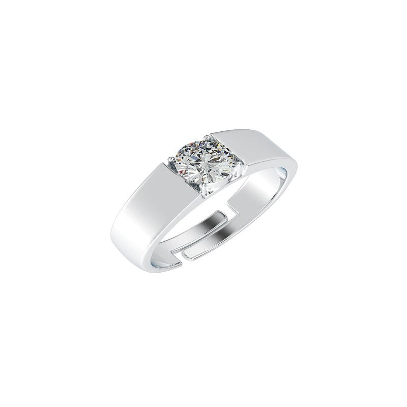 Sterling Silver 6mm AAA+ Quality Zirconia Diamonds Ring – Rings Universe