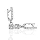 Irresistible Cubic Zirconia Sterling Silver Drop Earrings