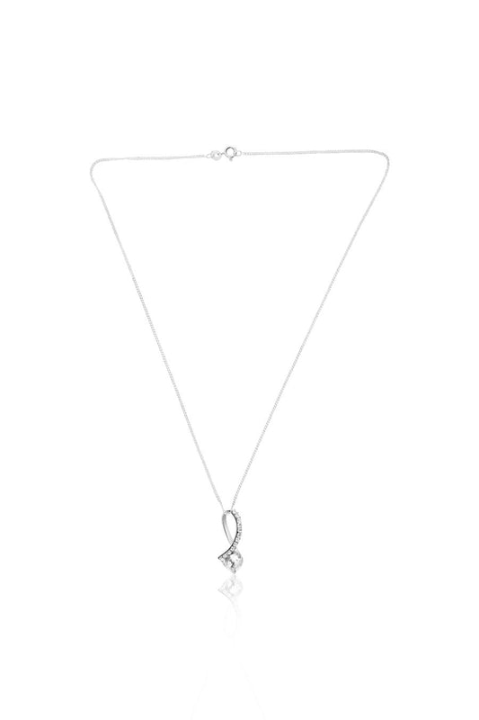 Silver Pendant Fashion Temperament Zirconia Pendant with Chain