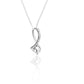 Silver Pendant Fashion Temperament Zirconia Pendant with Chain
