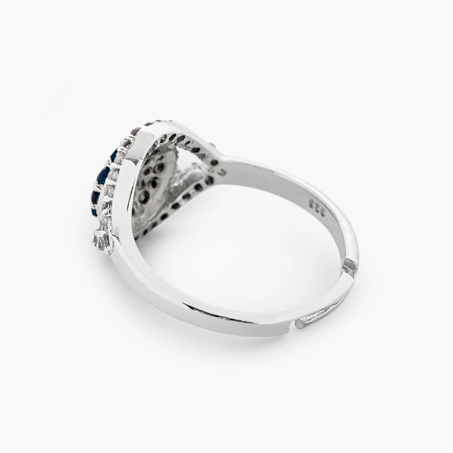 Silver Evil Eye Ring by ZaveriX