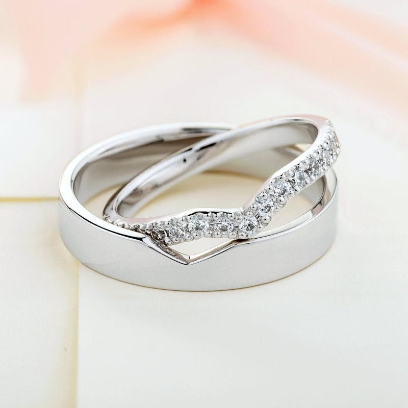Beautiful Couple Rings for Lovers/Men's & Women's/husband & Wife/boyfriend  & Girlfriend/king Queen/