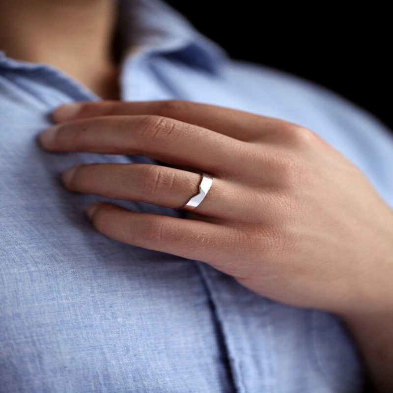 Beautiful Silver Bands for Couple