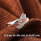 Couple Silver Hug Ring
