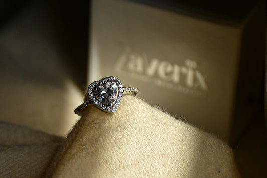 Silver Zircon Heart's Desire Ring