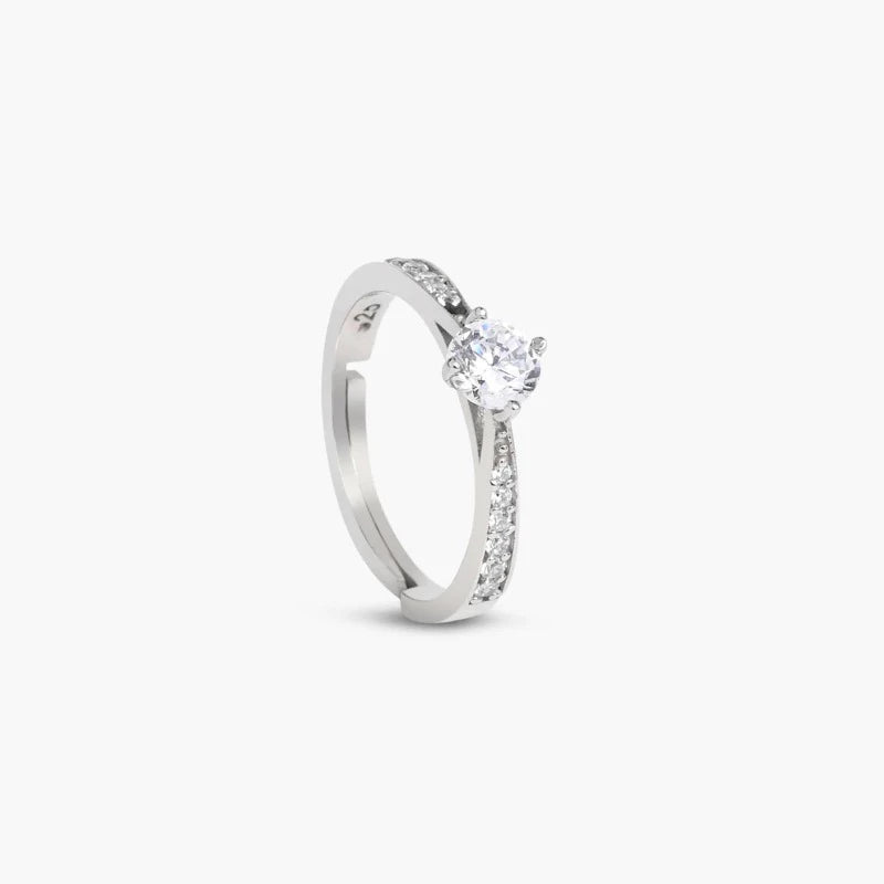 Silver Couples Ring single f