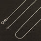 Silver Box Chain For Necklace & Pendant