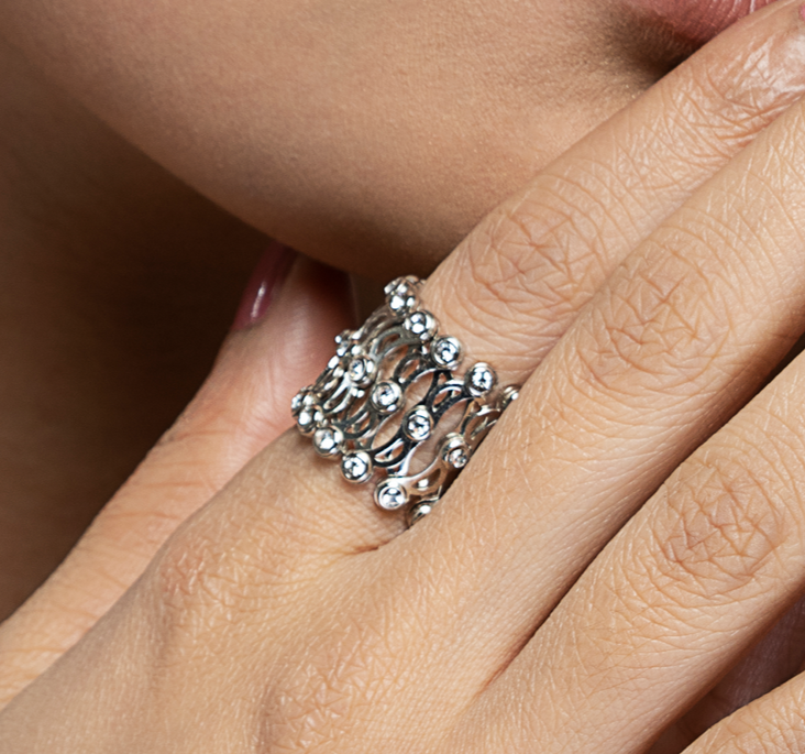 Circles of Sapphire & Diamond Bangle Flexible Bracelet With Interchangeable  Clasps Lock & Key