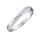 Silver Interwoven Ring - Adjustable Size