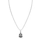 Silver Oxidized Ganesh ji Pendant with Chain - Unisex