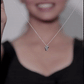 Sterling Silver Pendant Eternal Heart Diamond with Chain