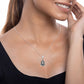 Silver Oxidized Ganesh ji Pendant with Chain - Unisex