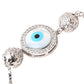 Evil Eye Bracelet Silver - Adjustable Drawstring Bracelet